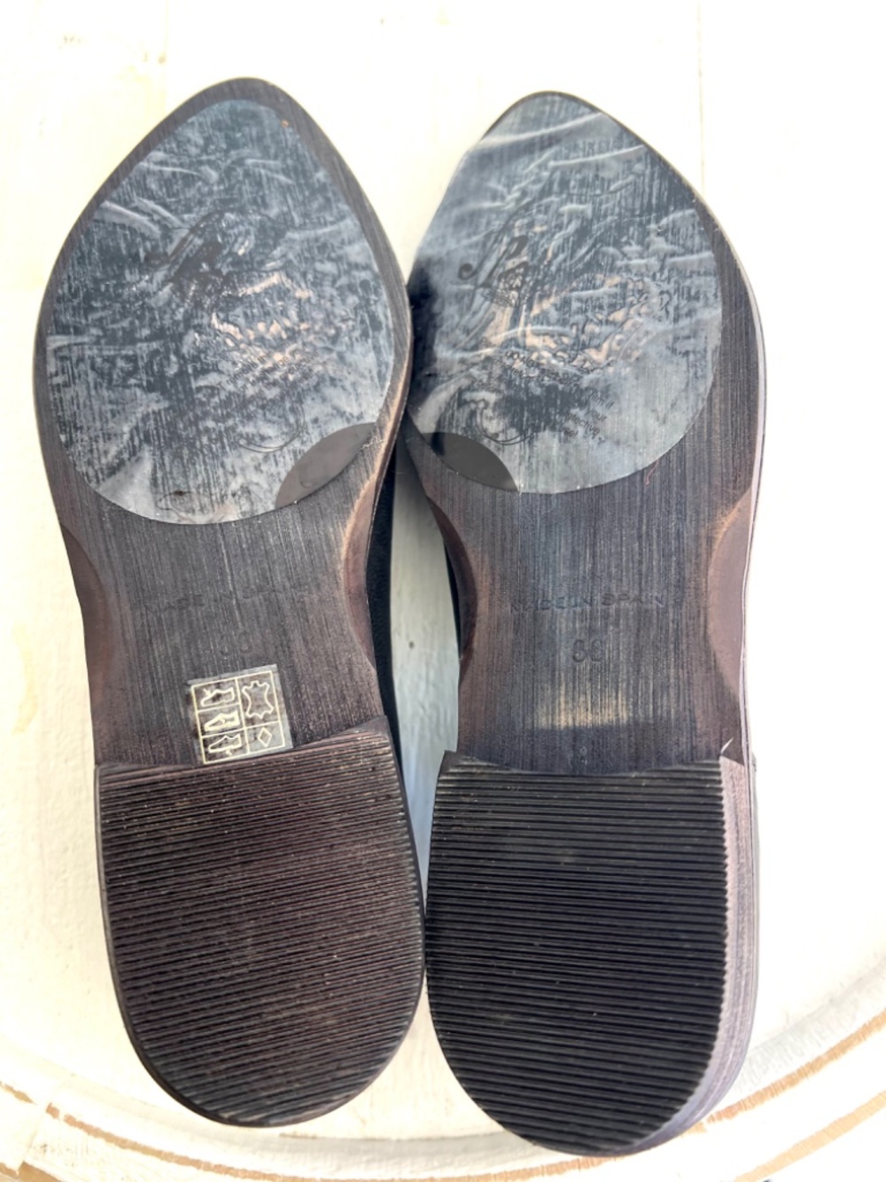 FREE PEOPLE Royale Flat in Black Leather - NWOB! - 38/ US 8 - Picture 11 of 12